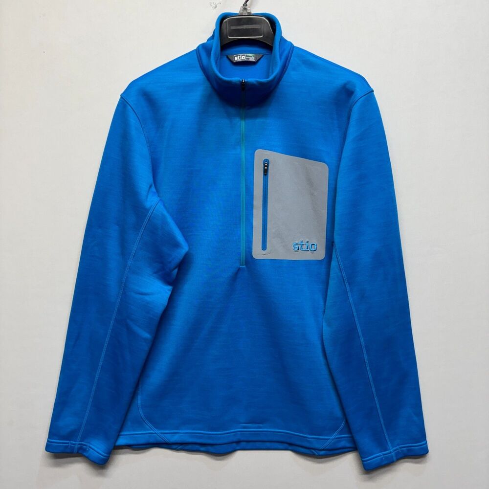 Stio Men Gannett Peak Fleece 1/2 Zip Pullover Top Jacket Size XL X-Large D108 22